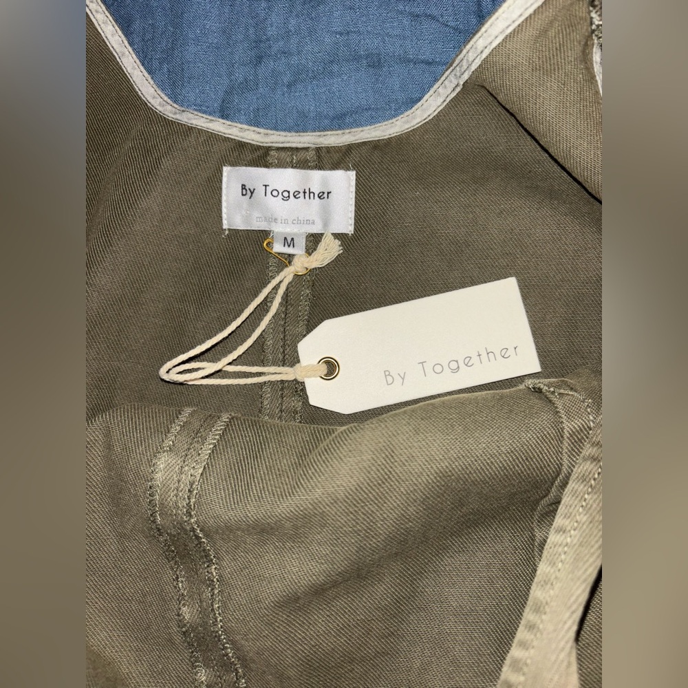 By Together Olive Green Utility Romper - Picture 5 of 7